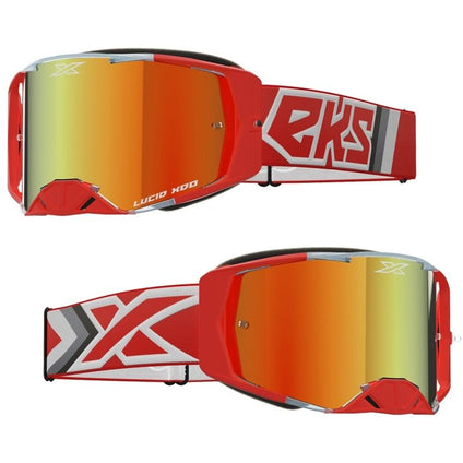 EKS LUCID GOGGLE RACE RED - RED MIRROR LENS
