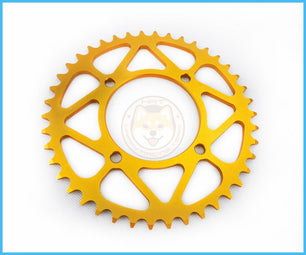 KAYO FULL REV RACING CNC ALUMINUM REAR SPROCKET 428 43T GOLD MR150