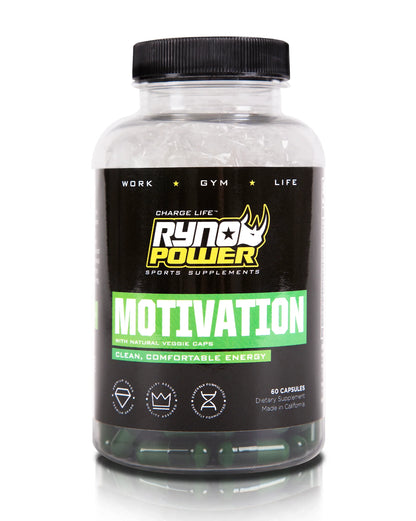 Motivation Pre-Workout - Suplemento de energía y enfoque | Ryno Power