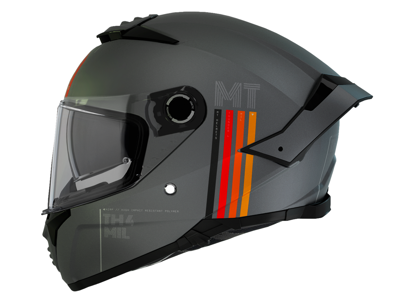 MT HELMET  FF118SV THUNDER 4 SV MIL C2 MATT GRAY