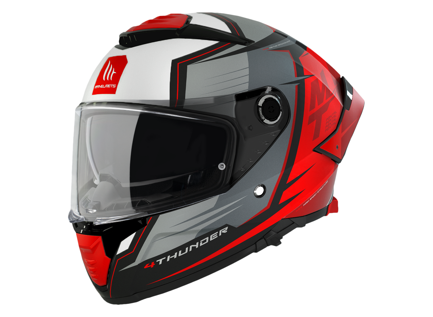 MT HELMET FF118SV THUNDER 4 SV PENTAL B5 MATT PEARL RED